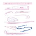 thumbnail image 4 of French Curve Ruler Curve Rulers Tailors Ruler Sewing Tools for Pattern Maker 9pcs, 4 of 8