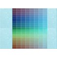 thumbnail image 1 of Ahgly Company Tapis Rectangulaire Lavable en Machine Intérieur Transitionnel Bleu, 2 Pieds x 5 Pieds, 1 of 7
