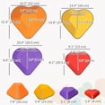 thumbnail image 3 of Qaba 9PCs Stepping Stones Kids, Non-Slip Stackable Balance Stepping Stone, 3 of 10
