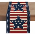 thumbnail image 2 of Polyester Table Runner for Independence Day Holiday Decoration， Kitchen Dining Table Cloth， Living Room Fireplace Cabinet Table Decor, 2 of 6