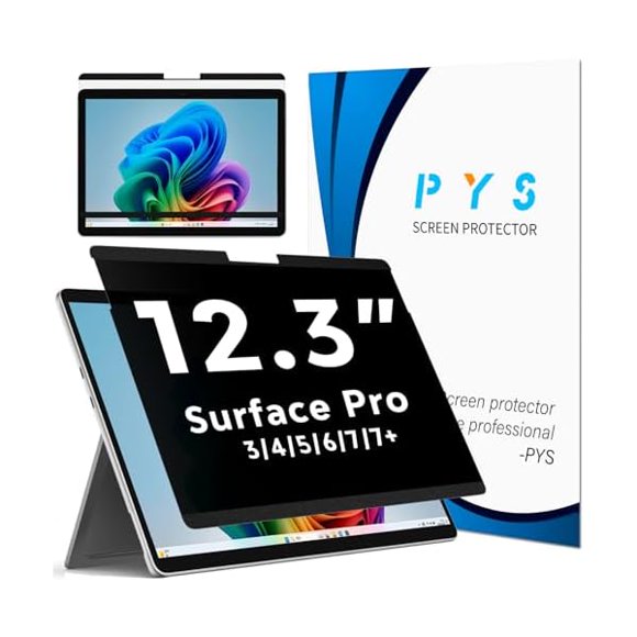 LinQingQ Écran d'Intimité Magnétique pour Microsoft Surface Pro 7 Plus, Pro 7, Pro 6, Pro 5, Pro 4, Pro 3 - Protecteur d'Écran d'Intimité Détachable de 12,3 Pouces, Fini Mat Antireflet