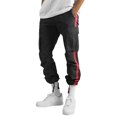 thumbnail image 3 of Kcodviy Men's Street Leisure Sports 8 Simple Pocket Foot Mouth Cap Toe Band Rope Waist Lace Up Lightweight Work Pants for Men Patchwork Ribbon Standard Woven Good Thread Cargo Pants Men Cargo Trouse, 3 of 4