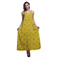 thumbnail image 1 of Bimba Robe Longue Décontractée en Rayonne pour Femmes Bretelles Spaghetti Maxi Robe d'Été-TG, 1 of 4