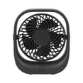 thumbnail image 4 of Mainstays  Personal Rechargeable USB Portable Tabletop Fan in Black, 4 of 6