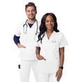 thumbnail image 4 of Sivvan Unisex V-Neck 3 Pocket Scrub Top (Available in 15 Colors), 4 of 7