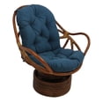thumbnail image 2 of International Caravan Bali Rattan Swivel Rocker Chair-Eggshell, 2 of 2