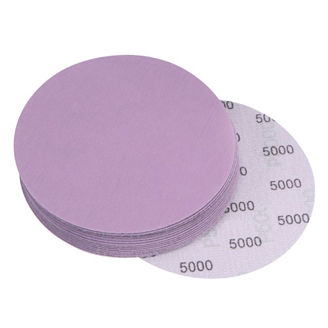 Unique Bargains 15 Pack 5-Inch Purple Sanding Discs 5000 Grits Hook & Loop Professional Aluminum Oxide Sandpaper