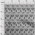 thumbnail image 2 of oneOone Velvet Gray Fabric Floral Sewing Craft Projects Fabric Prints By Yard 58 Inch Wide, 2 of 4
