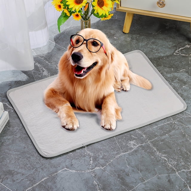 EQWLJWE Dog Cooling Mat Self Cooling Mat for Dogs, Ice Silk Cooling Pad for Dogs ,Pet Cooling Mat for Dogs Cats-Ice Silk Dog Cooling Mats, Summer Dog Cooling Pads, Dog Crate Mat Cat Cooling Mat