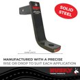 thumbnail image 3 of Husky Towing Trailer Hitch Ball Mount 31361 Class III/IV; Fits 2 Inch Receiver; 3500 Pound Gross Trailer Weight; 8 Inch Drop/Not To Be Used In Rise Position; Non-Swivel; Non-Extendable, 3 of 3