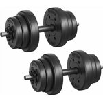 SONGMICS Ensemble de dumbbells, réglable en poids, pour hommes Femmes entraînement, entraînement de fitness, lifting de poids à la maison gym, 1 Paire