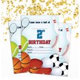 thumbnail image 2 of Darling Souvenir Blue Birthday Invitation Card 28 Pcs Fill or Write In Blank Invites Printable Party Supplies 5 x 7 Inches, 2 of 5