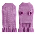 thumbnail image 1 of Hearth & Gear Turtleneck Warm Elegant Rope Pet Sweater Stretch Knit Ruffled Sweater Dress Pet Clothes for Small Dogs Boy Pet Clothes for Medium Dogs Summer Pet Clothes for Medium Dogs Girl Pet Clothes, 1 of 6
