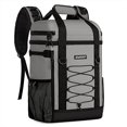 thumbnail image 2 of Zakeep Cooler Backpack 36 Cans Multifunctional Leakproof Cooler Backpack With Padded Top Handle Mesh Pocket For Camping Bbq (Gray), 2 of 4