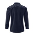 thumbnail image 4 of RKSTN Cardigan pour Homme Décontracté Mode Col Rabattu Chandail Uni Manches Longues Hauts en Coton Décontractés Stylés pour l'Automne, 4 of 9