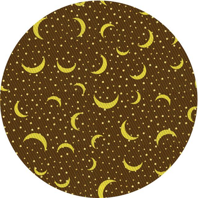 Ahgly Company Tapis d'Intérieur Lavables en Machine, Ronds de Nuit de Transition, Ronds de 6 Pi