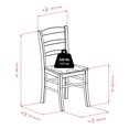 thumbnail image 2 of Winsome Table de salle à manger carrée 3 pièces Groveland avec 2 chaises, 2 of 5