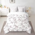 thumbnail image 2 of Erosebridal Pink Bow Ribbon Bedding Full Size, Princess Bowknot Comforter Sets with Sheets, Reversible 7 Pieces, 2 of 5