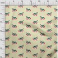 thumbnail image 2 of oneOone Silk Tabby Fabric Branch & Bird Block Printed Fabric 1 Yard 42 Inch Wide, 2 of 4