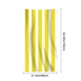 thumbnail image 3 of Yellow Microfiber Beach Towel Yellow Stripe Large Size 80X160Cm #0ROR0, 3 of 8