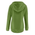 thumbnail image 5 of EQWLJWE Womens 2023 Hooded Snap Button Collar Drawstring Hoodies Pullover Sweatshirts Fall Long Sleeve Tops Shirts with Pocket Plus Size Oversized Sweatshirts For Women Halloween, 5 of 5