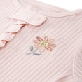 thumbnail image 3 of Huggies® Baby Girls' Layette Organic Cotton Ruffled Footed Coverall, 3 of 4