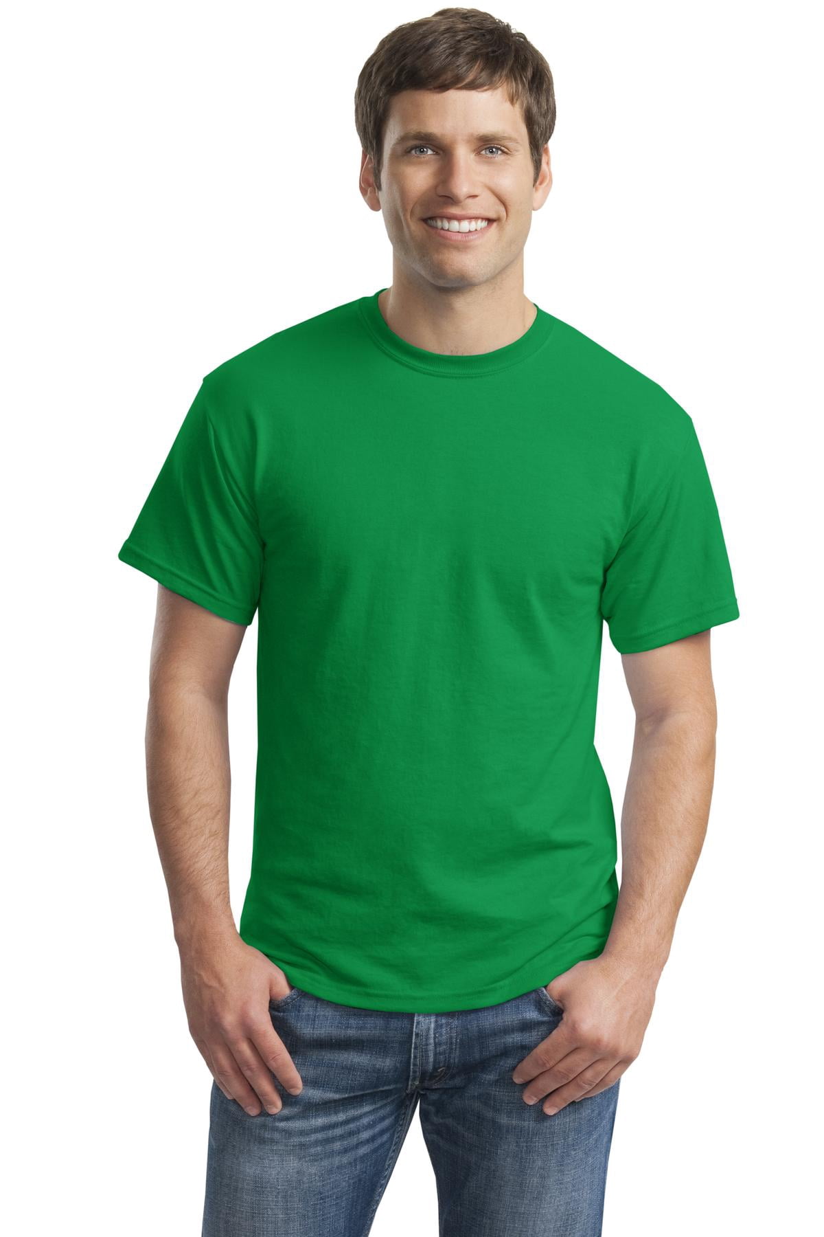 Gildan T-Shirt pour Hommes à Manches Courtes DryBlend 50 Coton/50 Polyester - 8000