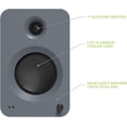 thumbnail image 2 of Kanto REN 200W Powered Speaker System with HDMI ARC Input for TV & Home Theater | USB-C and Bluetooth 5.3 | High/Low Pass Filter | Pair | Matte Grey, 2 of 4