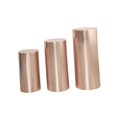 thumbnail image 4 of Elodie 3 Pack Cylinder Plinth Covers, Cylinder Plinth Support Covers, Tablecloth Plinth champagne gold, 4 of 8