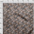 thumbnail image 3 of Tissu de Coton Cambric Brun Abstrait Robe Florale Tissu Tissu Imprimé par la Cour 42 Pouces Large-4rc, 3 of 5