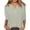 Green 1, variant on cfhntfmh 3/4 Length Sleeve Womens Tops V Neck Tee Henley Shirts Summer Beach Vacation Clothes Plus Size Tops