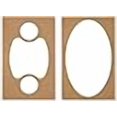thumbnail image 3 of Peachtree Woodworking Football Bowl and Tray Template - 2 Piece Set, 3 of 4
