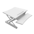 thumbnail image 2 of Convertisseur de Bureau Assis-Debout à Hauteur Réglable, Rehausseur Ergonomique pour Moniteur d'Ordinateur ADR avec Structure à Vérin à Gaz, 35 Pouces de Large pour Moniteur Simple/double - Blanc, 2 of 9