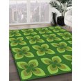 thumbnail image 3 of Ahgly Tapis d'Intérieur Lavable en Machine Carré Vert Pois, 7 Pieds Carré, 3 of 7