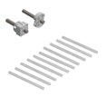 thumbnail image 1 of ANGGREK Hex Coupling Bar, Long Rod Nut Stainless Steel For For Lathe Equipment For TETRIX, 1 of 8