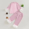 thumbnail image 4 of TIWEKE Little/Big Girls Satin Pajamas Summer Short Sleeve Button Down Silk PJS 2PCS Sleepwear Set,Size 4-5 Years, 4 of 4