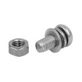 thumbnail image 3 of Unique Bargains M5 x 12mm 304 Stainless Steel  Pan Head Screws Nuts w Washers 20 Sets, 3 of 3