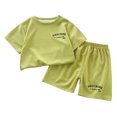 thumbnail image 1 of Birdeem Chemises pour Filles Ensemble à Manches Courtes d'Été T-Shirt Coréen à Manches Courtes Col Rond Ensemble Haut/chemise, 1 of 1