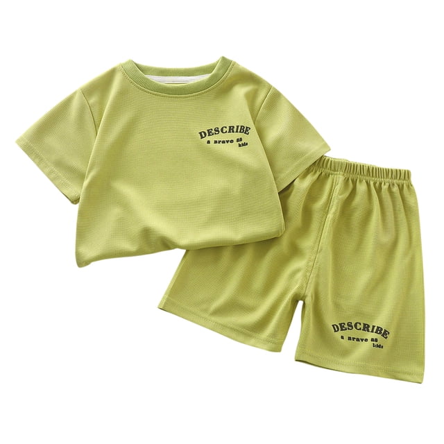 Birdeem Chemises pour Filles Ensemble à Manches Courtes d'Été T-Shirt Coréen à Manches Courtes Col Rond Ensemble Haut/chemise