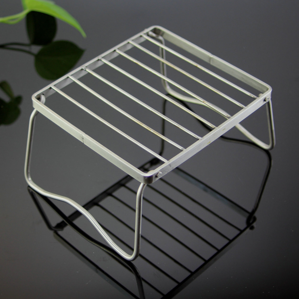 CRILSTYLEO Portable Bbq Grill Stainless Steel Folding Grill for Outdoor Camping and Park Barbecue Activities