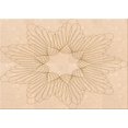 thumbnail image 1 of Ahgly Company Tapis d'Intérieur Rectangulaire Transitionnel Beige Lavable à la Machine, 5 Pieds x 7 Pieds, 1 of 7