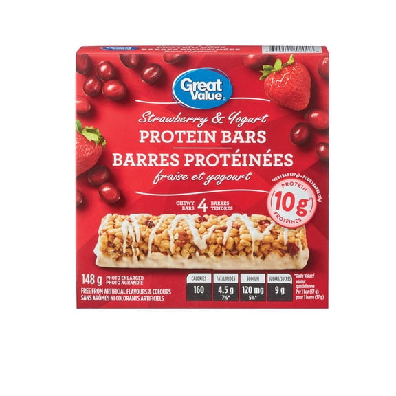 Great Value Strawberry and Yogurt Protein Bars