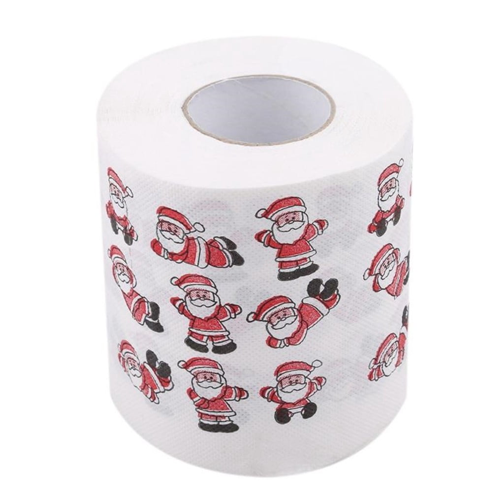 Kitchen Wipes Christmas Pattern Color Toilet Paper Santa Christmas Tree Printed Tissue, Kitchen Wipes