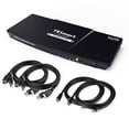 thumbnail image 1 of TESmart HDMI KVM Switch 2 Port Dual Monitor Extended Display, UHD 4K@60Hz RGB 4:4:4, USB Hub, Audio, Hotkey, Button Switching, PC Monitor Keyboard Mouse Switcher for 2 Computers 2 Monitors with Cables, 1 of 1
