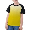thumbnail image 1 of Plebaso T-Shirts de Mode pour Enfants Unisexe T-Shirts à Dégradé Col Rond Garçons Filles T-Shirts d'Été Hauts, 1 of 7