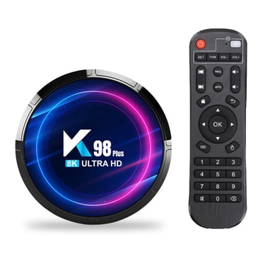 Boîtier TV Intelligent Android 13.0 RK3528 avec Décodage 8K, 4 Go RAM+64 Go ROM, WiFi6 Double Bande 2.4G/5G et Bluetooth 5.0, Ethernet 100M, Affichage Numérique, Télécommande Infrarouge et Prise US 110-240V pour Médias 4K UHD