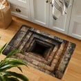 thumbnail image 1 of Multicolour Entrance Door Mat, Absorbent Nonslip Foot Mat with Stereoscopic Visual Effect, Decorative Floor Covering for Home, Bathroom, and Kitchen, 60x40 cm, 1 of 6
