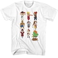 thumbnail image 1 of Street Fighter Chibi Characters Stacked White T-Shirt, 1 of 2