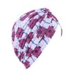 thumbnail image 4 of Dames Turban Polyester Réutilisable Pliable Décoratif Turban Est Conçu et Chapeau Intérieur Extérieur Marche Tête de Travail Bonnet Bonnet Floral Blanc, 4 of 7
