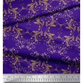 thumbnail image 3 of Soimoi polyester Crepe Fabric Filigree Damask Printed Fabric 1 Yard 42 Inch Wide, 3 of 3